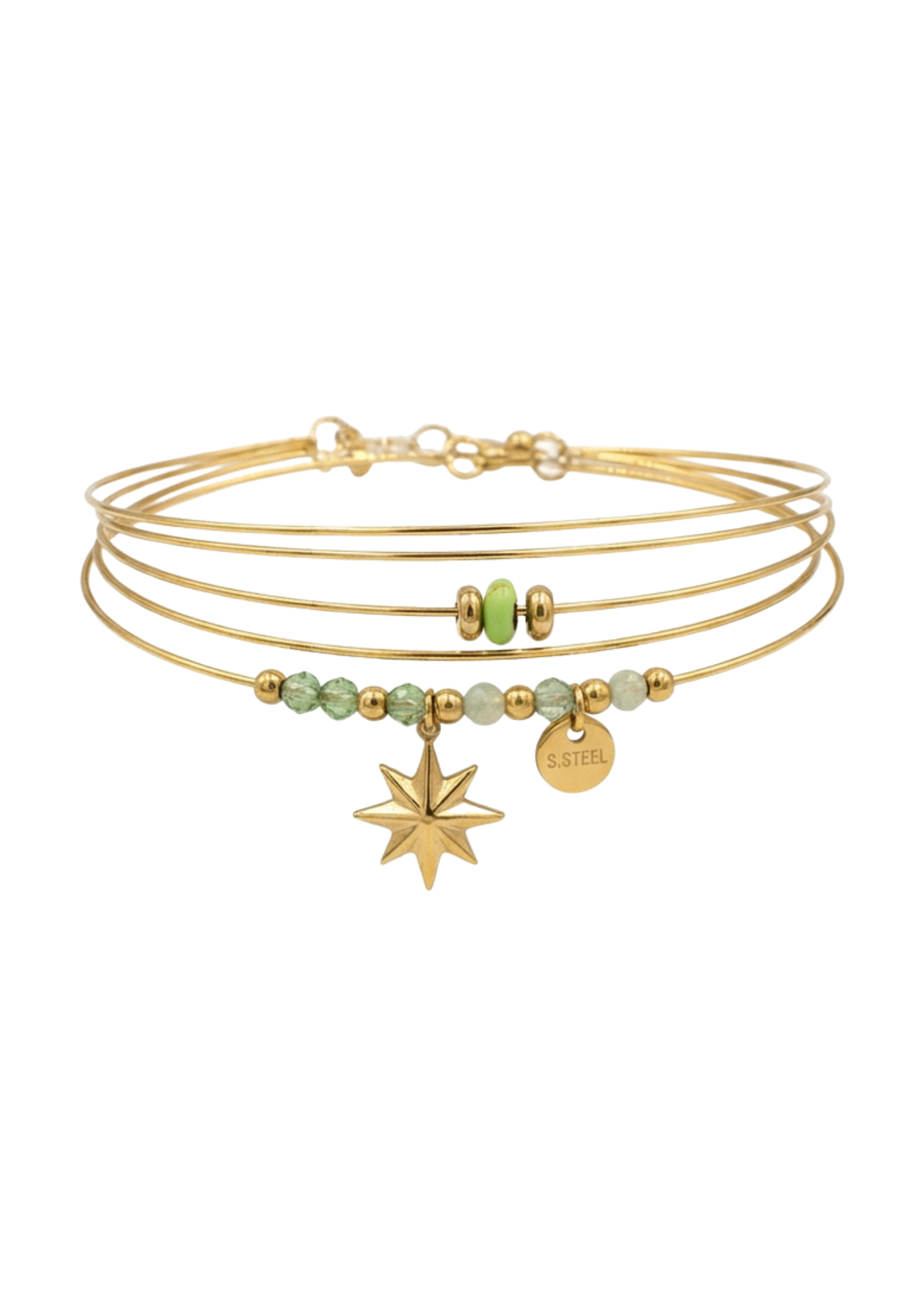Bracelet Semainier Perles vertes