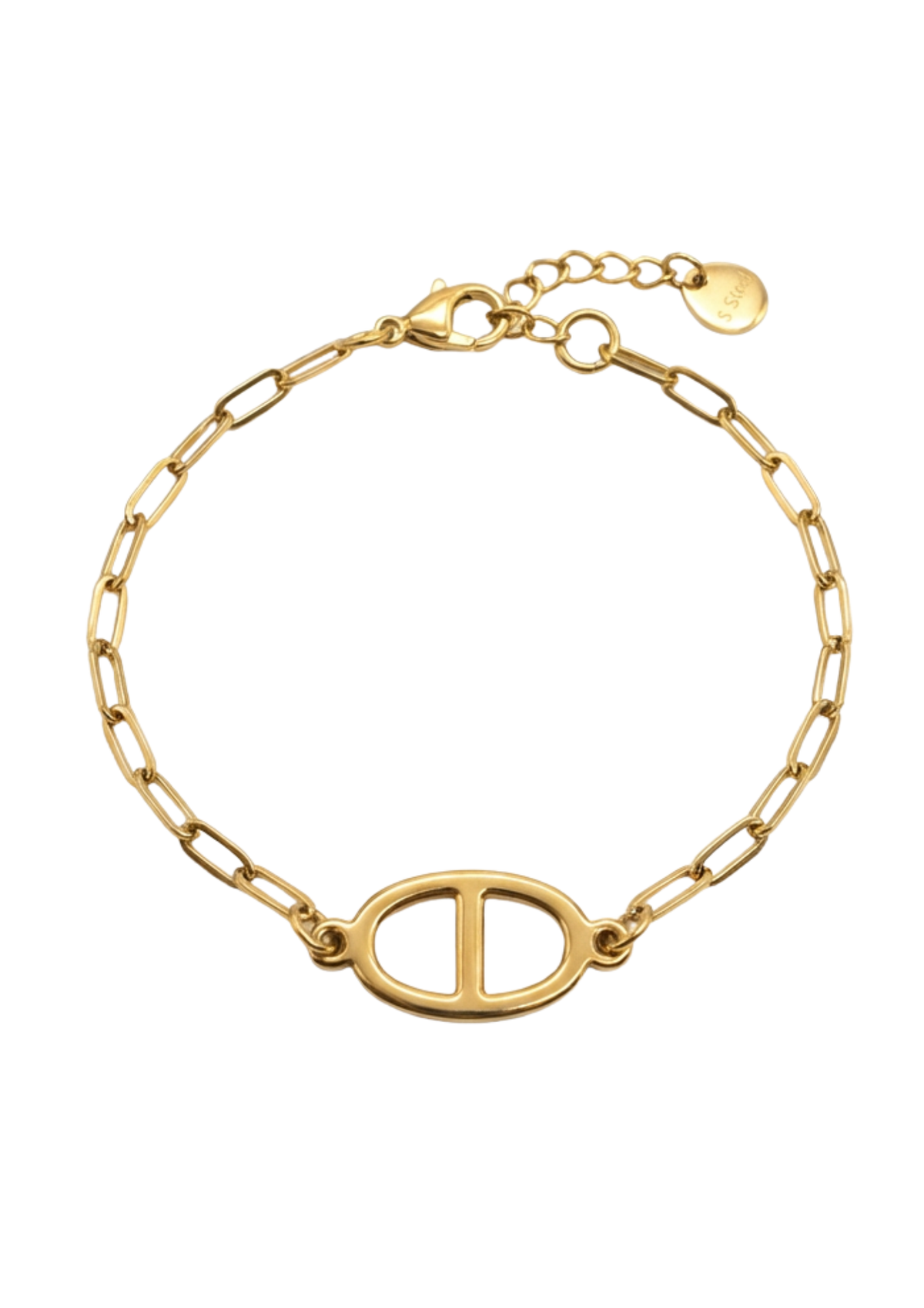 Bracelet Maille Marine Chaîne Rectangulaire or