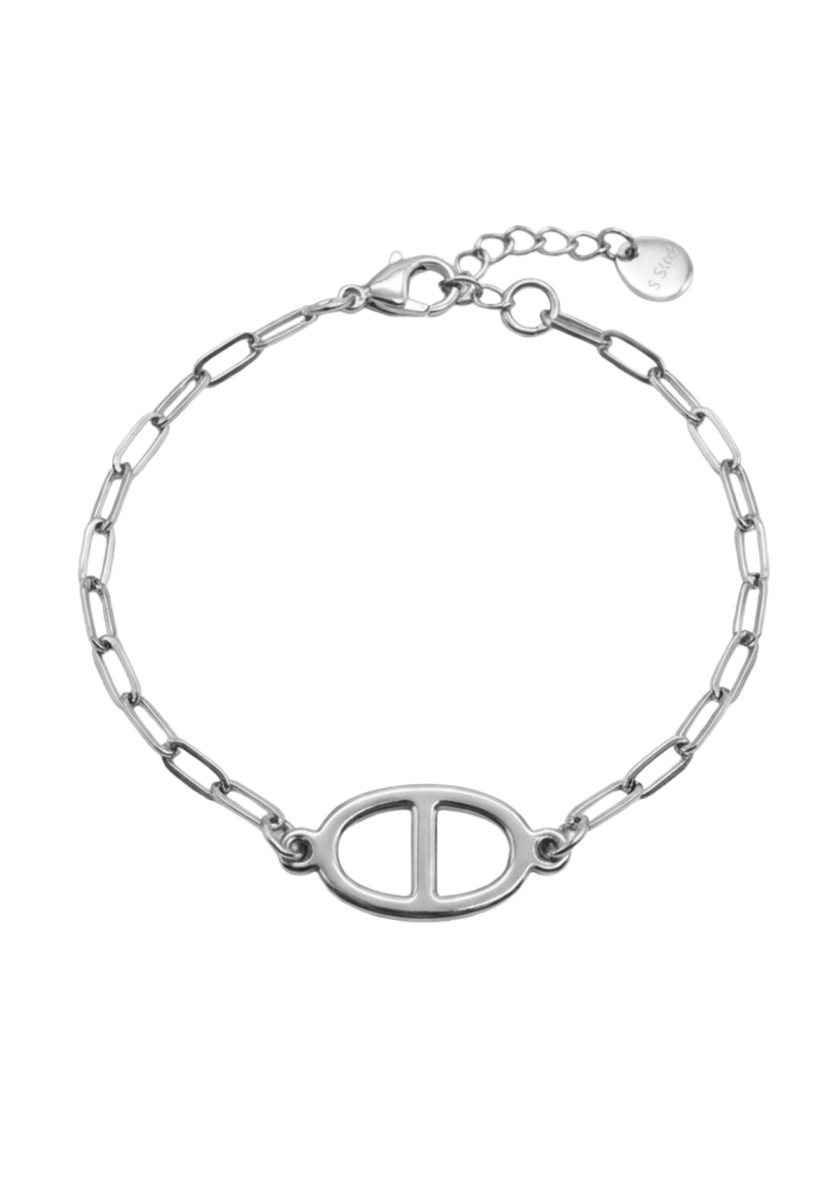 Bracelet Maille Marine Chaîne Rectangulaire argent