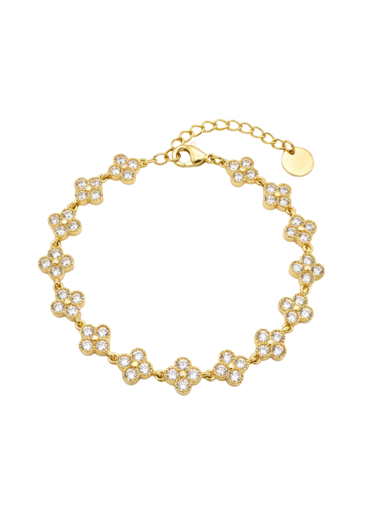 Bracelet Fleurs Strass