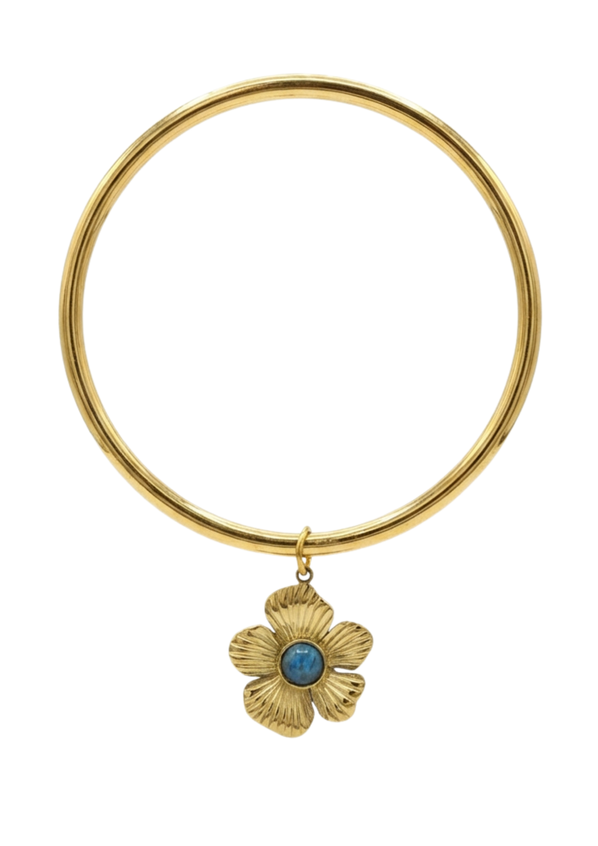 Jonc Breloque Fleur Perles