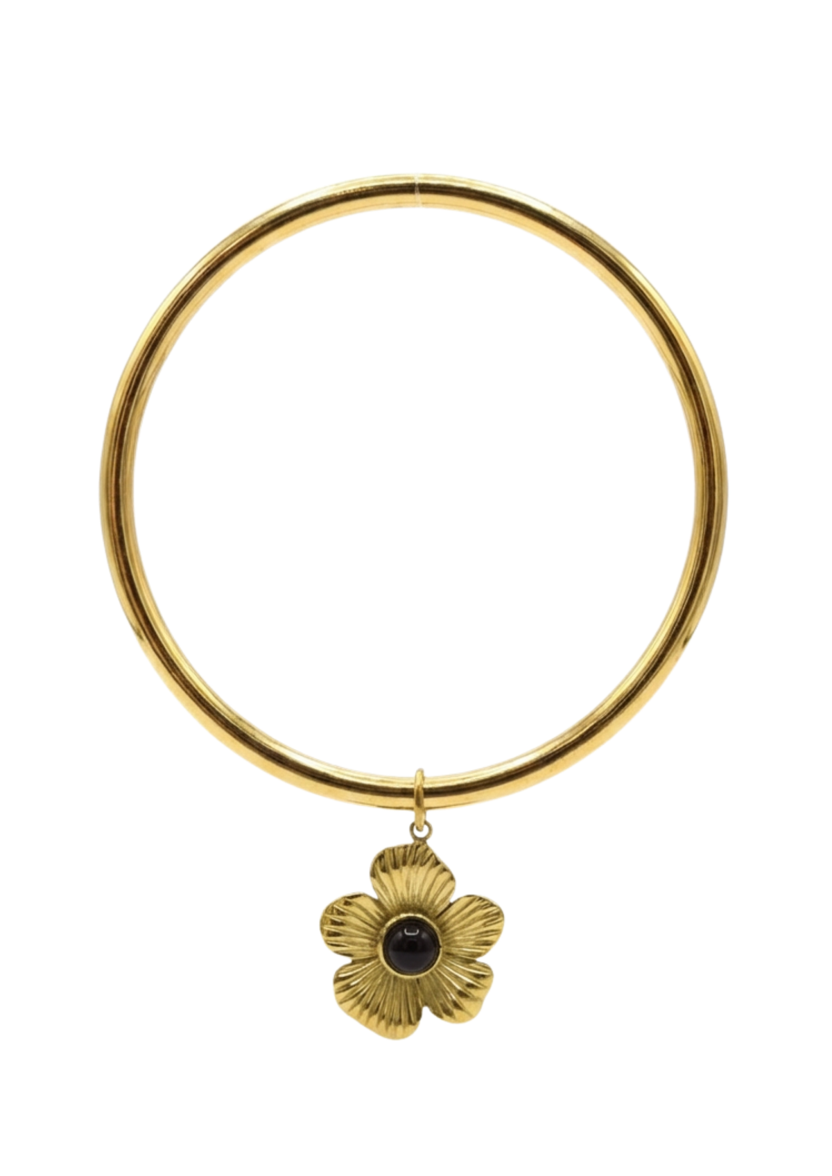 Jonc Breloque Fleur Perles