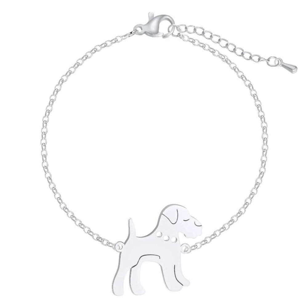 petit bracelet caniche argent