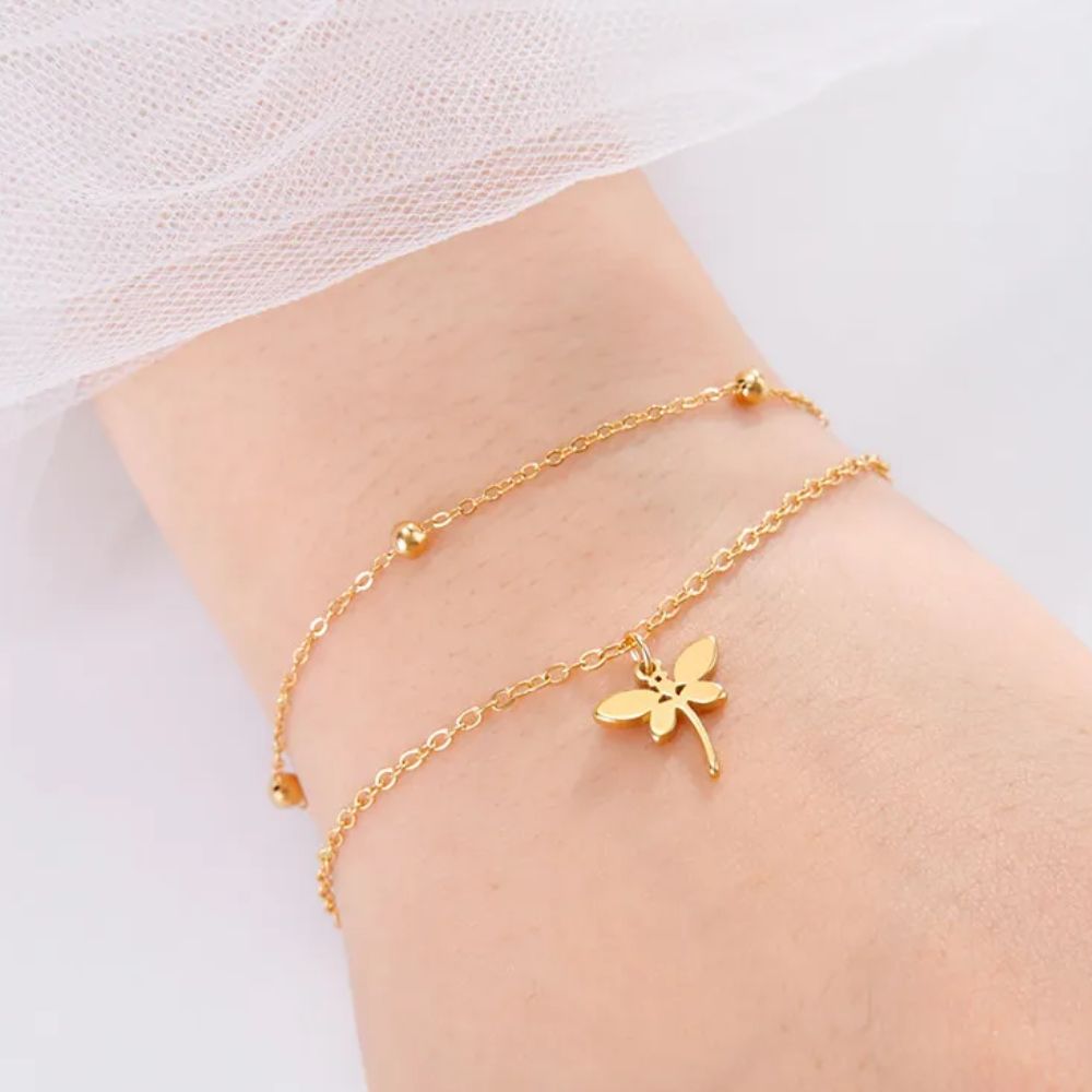 petit bracelet libellule femme