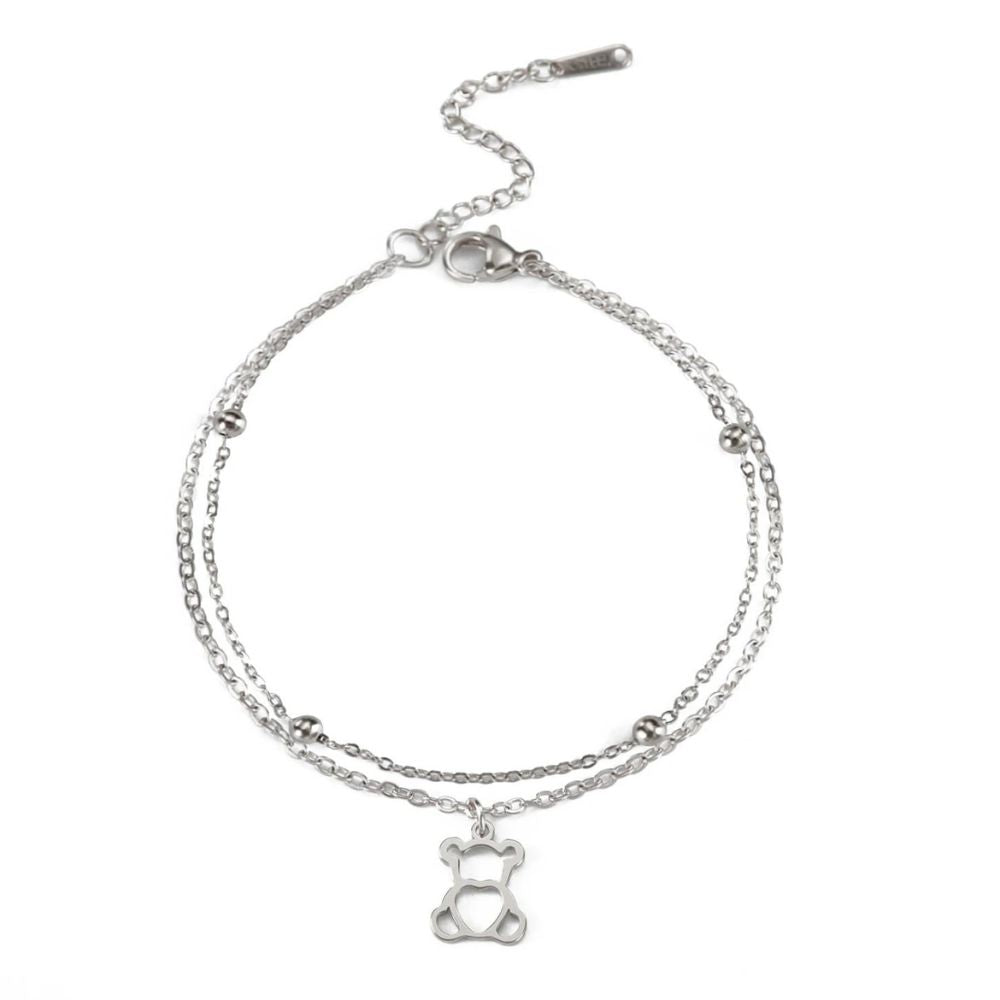 petit bracelet ours argent