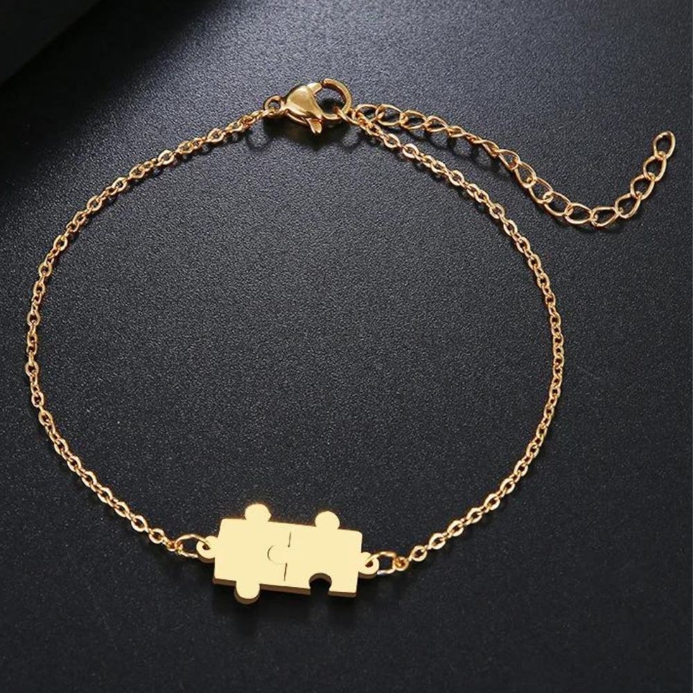 bracelet femme avec pendentif puzzle 