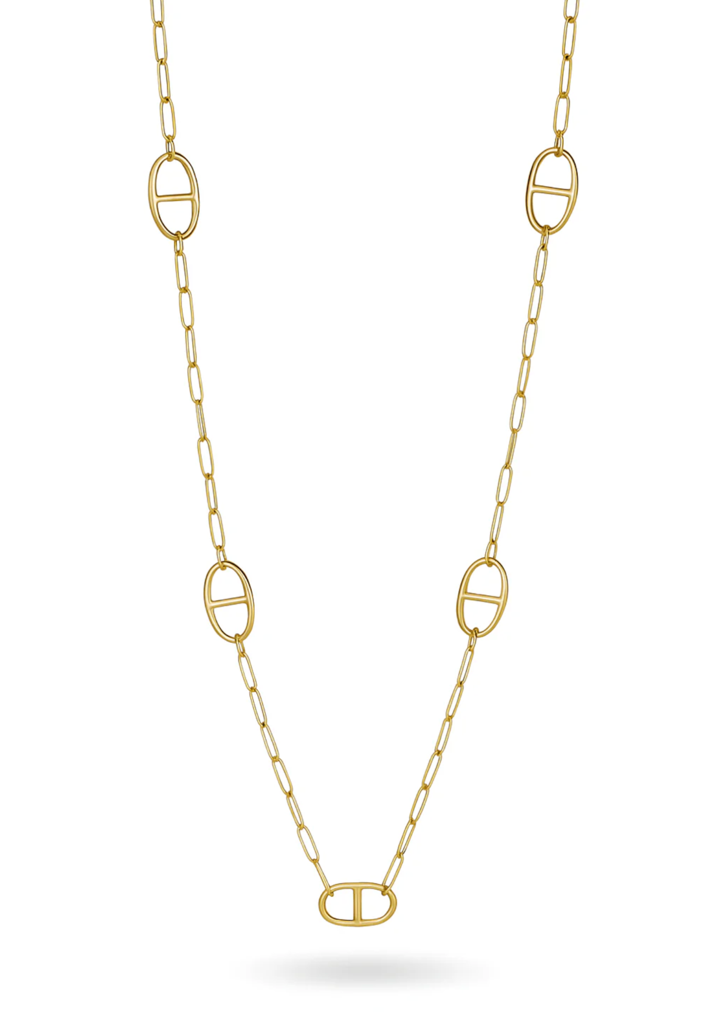 Collier Sautoir Maille Marine